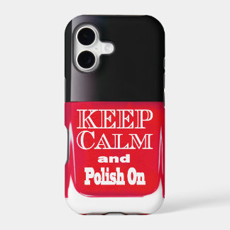 Red Keep Calm ネイルポリッシュボトル iPhone 5 カー