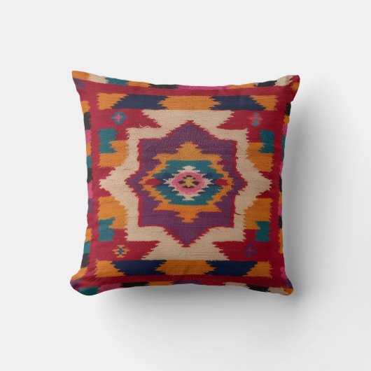 Red Kilim Pillows Near Me：本物のデザインを探す クッション (正面)