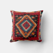Red Kilim Pillows UK：モードと伝統的デザイン クッション (裏面)