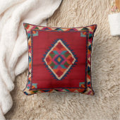 Red Kilim Rug Pillows:、はっきりした、ユニークそして時代を超越 クッション (ブランケット)