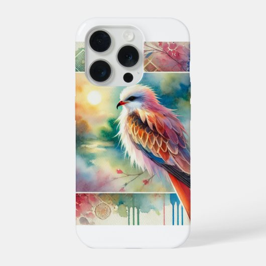 Red Kite Bird 230824AREF146 - Watercolor iPhoneケース (裏面)