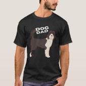 Red Labradoodle Dog Dad Tシャツ (正面)