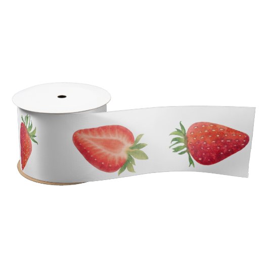 Red Lace Berry First Birthday  サテンリボン (リール)