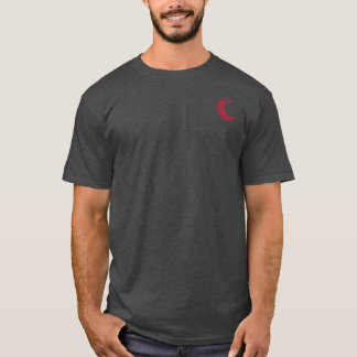 Red Lace Crescent Moon v2 エンブレム | Blossom Basics Tシャツ