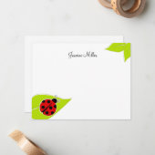 Red Ladybugノートカード ノートカード (正面/裏面インサイチュ)