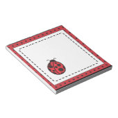 Red Ladybugメモ帳 ノートパッド (アングル)