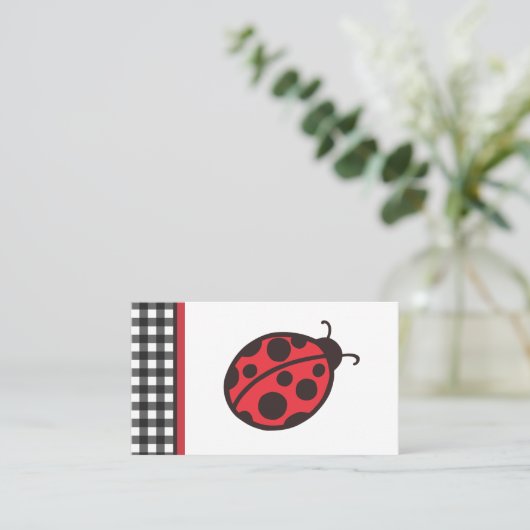 Red Ladybug名刺 名刺 (スタンド正面)