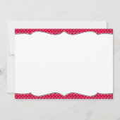 Red Ladybug Baby Shawer招待状-カスタマイズ可能 招待状 (裏面)