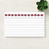 Red Ladybug Post It Notes ポストイット (オフィス)