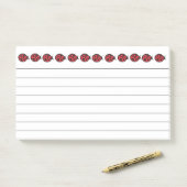 Red Ladybug Post It Notes ポストイット (デスク)