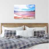 Red Lagoon in Bolivia canvas print キャンバスプリント (インサイチュ (寝室))