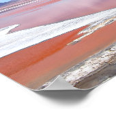 Red Lagoon, Laguna Colorada in Bolivia poster ポスター (角)