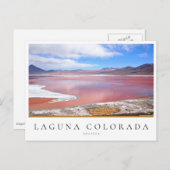 Red Lake, Laguna Coloradaボリビア ポストカード (正面/裏面)