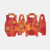 Red Lanterns Chinese Horse New Year GFB Favor Box フェイバーボックス (折り畳みなし)