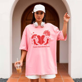 Red Las Vegas Showgirl Bridesmaid Bach Party Tシャツ