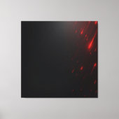 Red Laser Rain キャンバスプリント (正面)