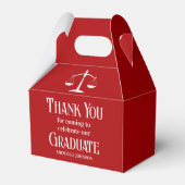 Red Law School Customized Graduation Party フェイバーボックス (正面サイド)