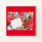 Red Laybug ABCレタリング・ワークシート ノートブック (裏面)