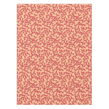  Red Leafy Branches Seamless Pattern