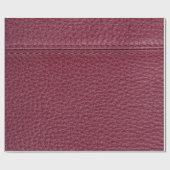 Red Leather Look  File Folder ラッピングペーパー (フラット)