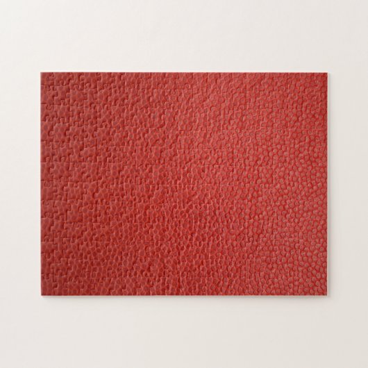 Red Leather Texture ジグソーパズル (横)