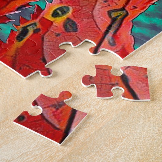 Red Leaves ジグソーパズル (側面)