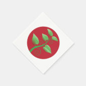 Red Leaves スタンダードカクテルナプキン (角)