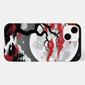 red leaves and full moon Case-Mate iPhoneケース (裏面 (横))