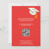 Red Legacy Collage QR Code 招待状 (裏面)