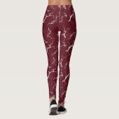 Red leggings with tie-dye design レギンス (裏面)