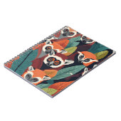 Red Lemur Notebook - Wildlife-インスパイア はっきりしたデザイン ノートブック (左側)