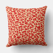 Red Leopardプリントスキン クッション (裏面)