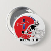 Red lid Believe Bflo button 缶バッジ (正面&裏面)