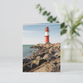 Red light house in Warnemuende ポストカード (スタンド正面)