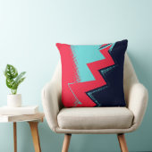 Red lightning Between Light and Dark Blue Areas クッション (椅子)