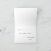 Red Lilies Personalizable誕生日カード カード (内部)