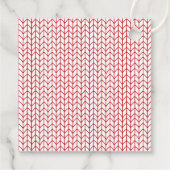 RED LINE KNIT 2" スクエアヤーンテグ フェイバータグ (裏面)
