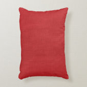 Red Linenテクスチャフォト アクセントクッション (正面(垂直))