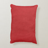 Red Linenテクスチャフォト アクセントクッション (裏面(縦))