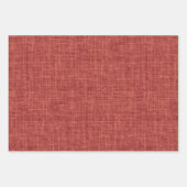 Red Linen ラッピングペーパーシート (正面)