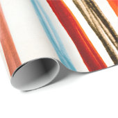 Red Lines Pattern. Horizontal Stroke Illustration. ラッピングペーパー (ロールコーナー)