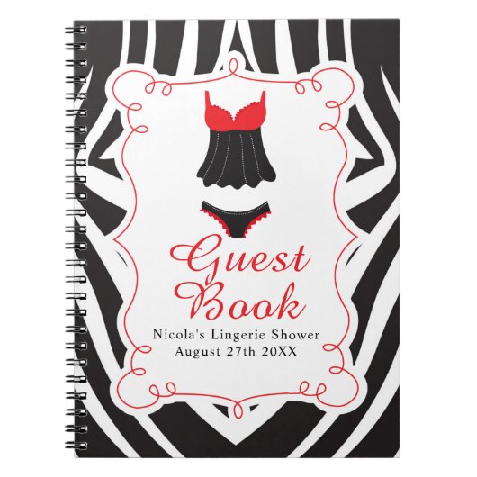 Red Lingerie Party  ノートブック (正面)