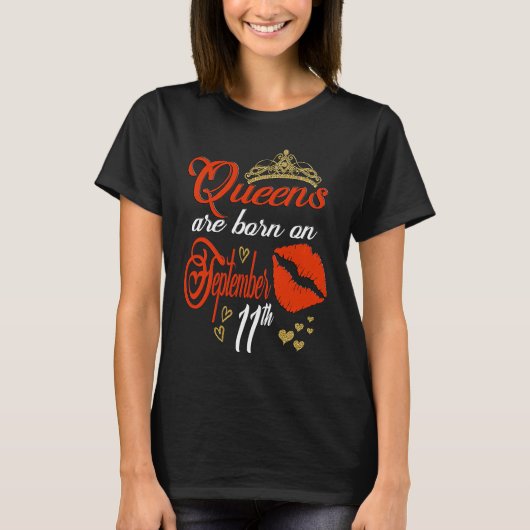 Red Lip Virgo Queen Born on September 11th Virgo G Tシャツ (正面)