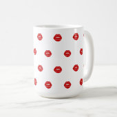 red lips コーヒーマグカップ (正面右)