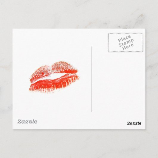 red_lips、私はあなた恋しく思の。 ポストカード (裏面)