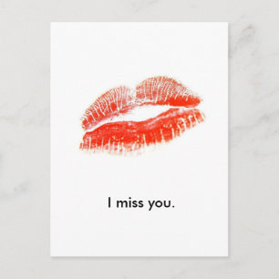 red_lips、私はあなた恋しく思の。 ポストカード