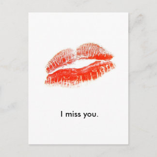 red_lips、私はあなた恋しく思の。 ポストカード