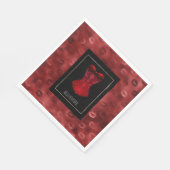 Red Lips Corset  スタンダードランチョンナプキン (角)