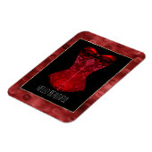 Red Lips Corset マグネット (左側)