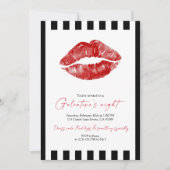 Red Lips Galentine’s Night Out  招待状 (正面)